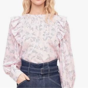 Rebecca Taylor, La Vie blouse, size L, 100% cotton, excellent condition